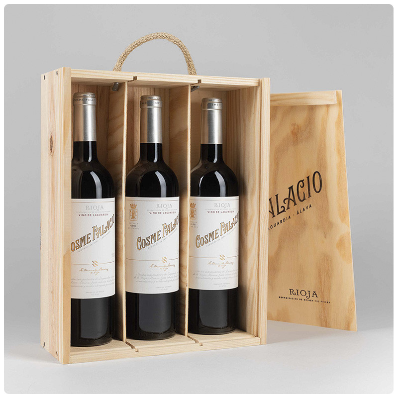 Caja madera regalo para 6 botellas vino
